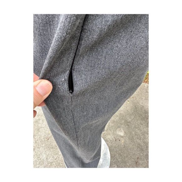 Esprit Brushed Grey High Waist Ankle Pants Trousers 4 Pocket Sz 10 - Picture 4 of 16